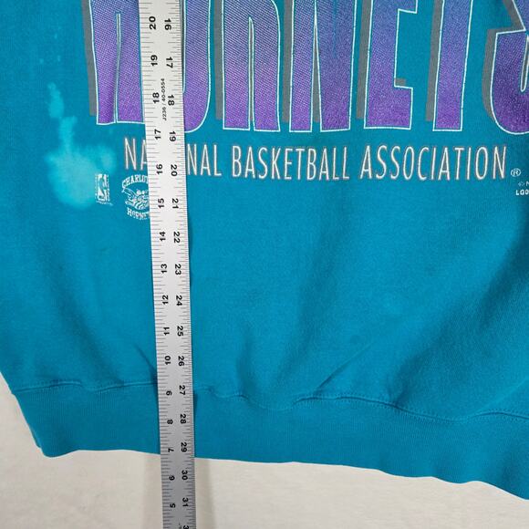 VTG Charlotte Hornets Basketball Sweatshirt Mens Large Logo Athletic 0826 - Picture 7 of 12